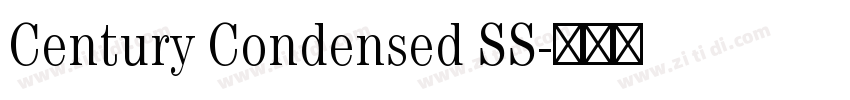 Century Condensed SS字体转换 Century Condensed SS字体转换